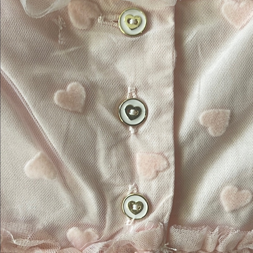 NWT Isaac Mizrahi Pink & White Ruffled Tiered Babydoll Dress w Headband 3T - Picture 6 of 9